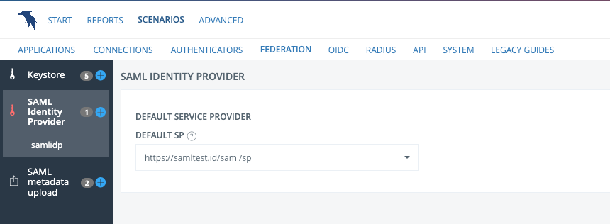 Default service provider