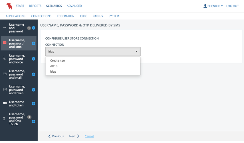 User store selection