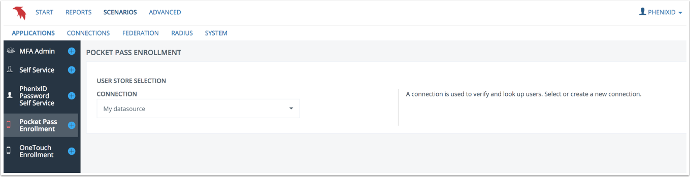 User store selection