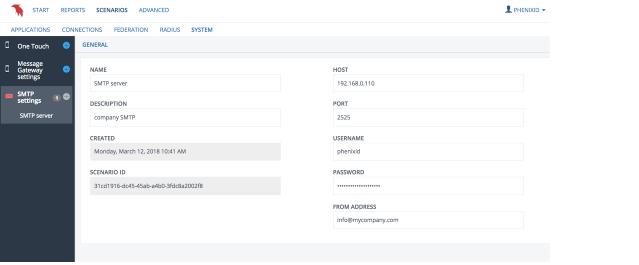 Edit or remove SMTP settings