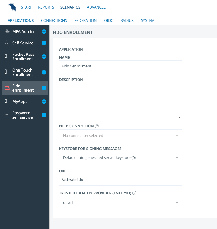 Application settings