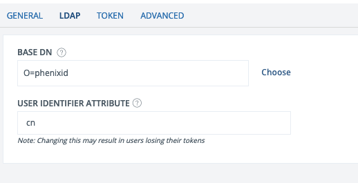 LDAP settings