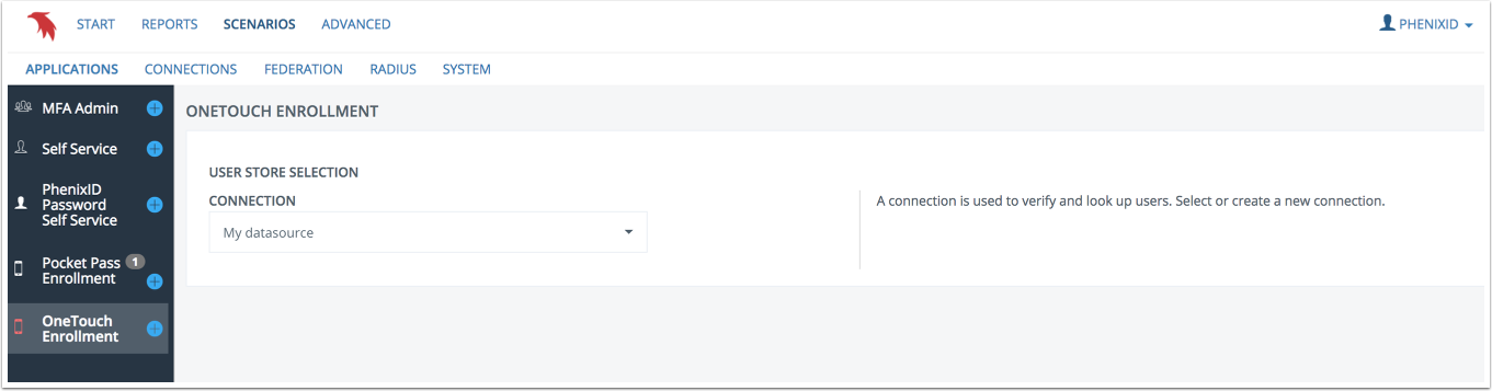 User store selection