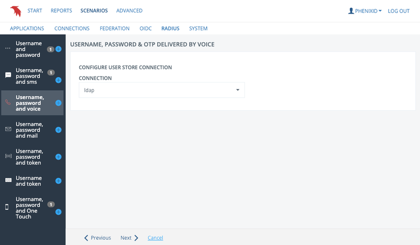 User store selection