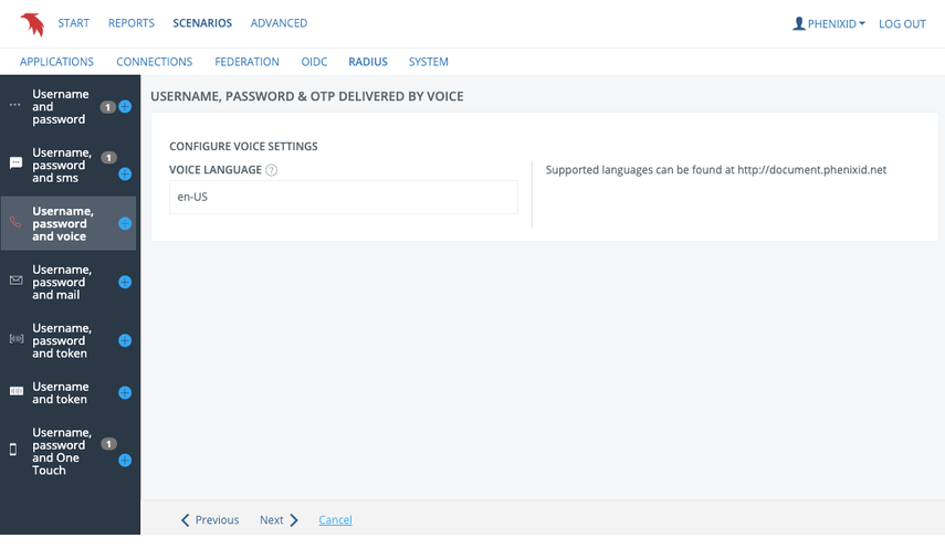 Configure voice settings
