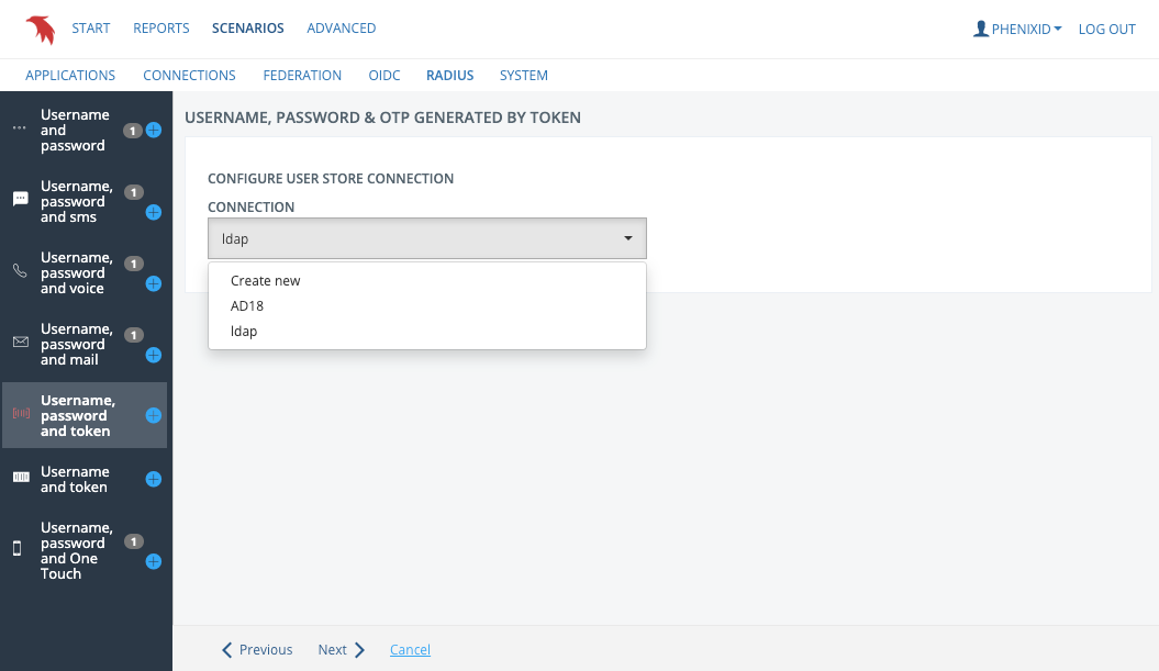 User store selection