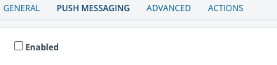 Push messaging