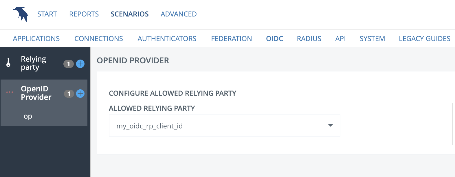 Allowed relying parties